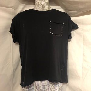 Rag & Bone Black Studded Shirt